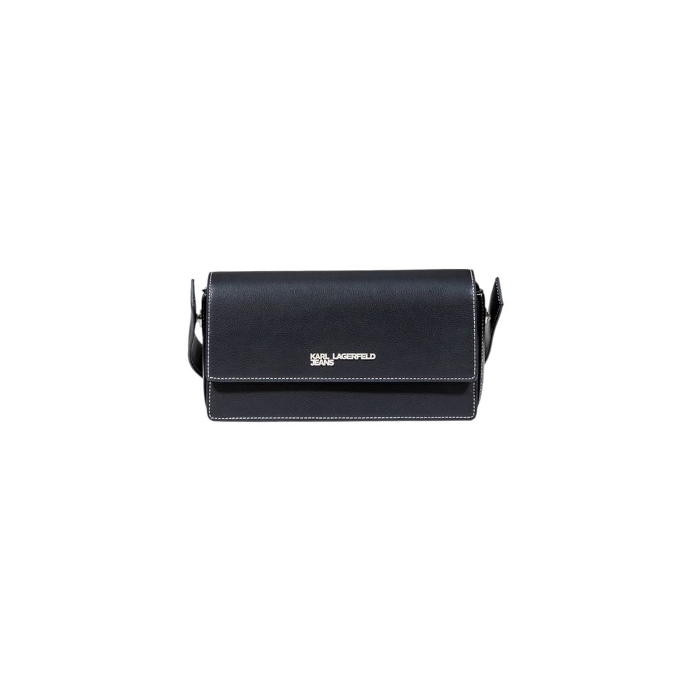 Karl Lagerfeld Schwarze Handtasche aus Kunstleder