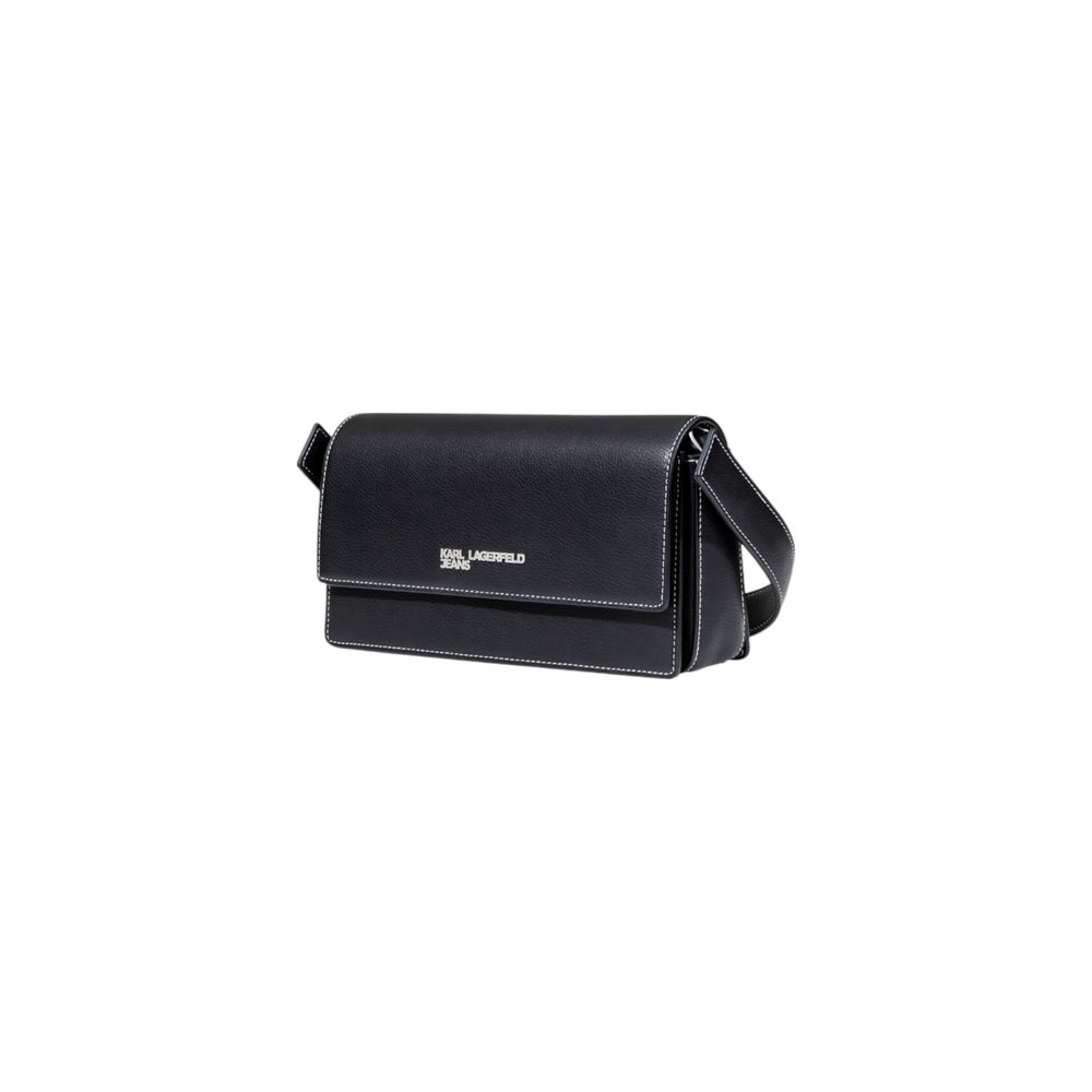 Karl Lagerfeld Schwarze Handtasche aus Kunstleder