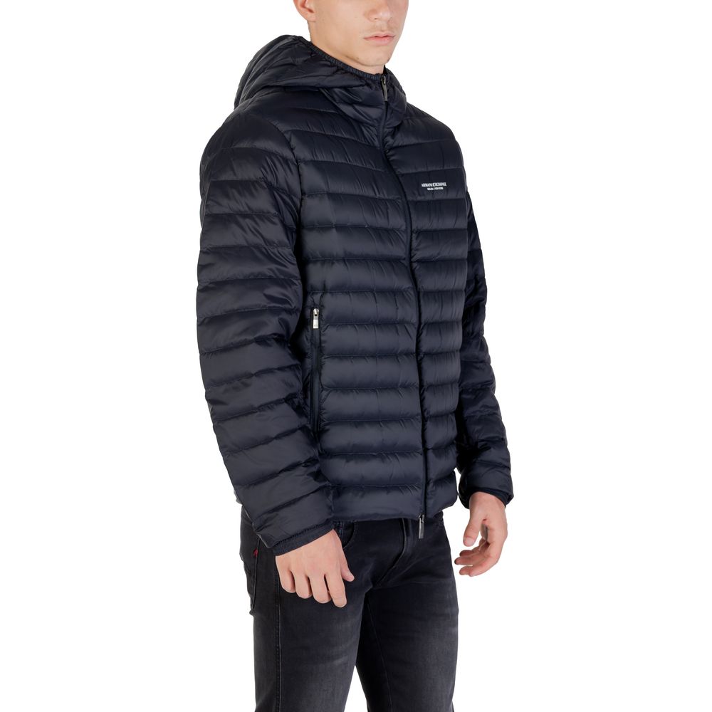 Armani Exchange Blaue Polyamid-Shelljacke