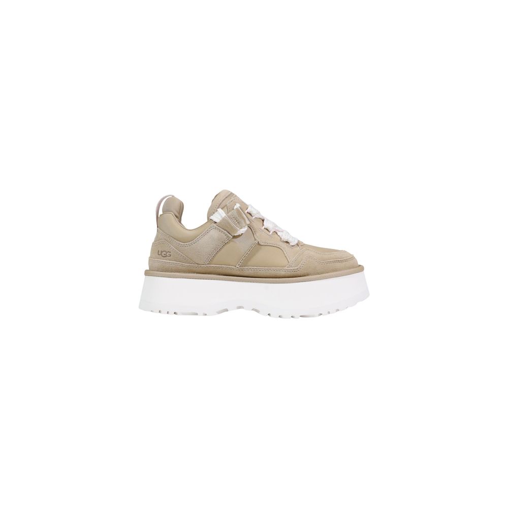 UGG Beige Leder-Stiefeletten