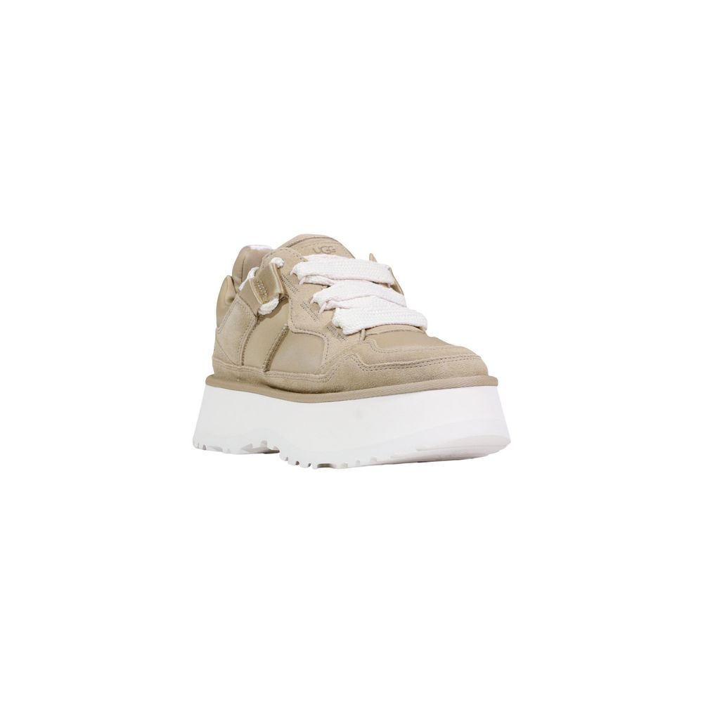 UGG Beige Leder-Stiefeletten
