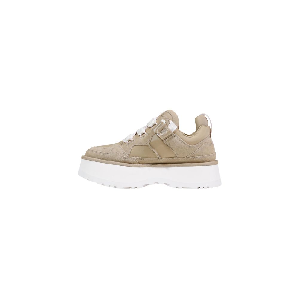 UGG Beige Leder-Stiefeletten