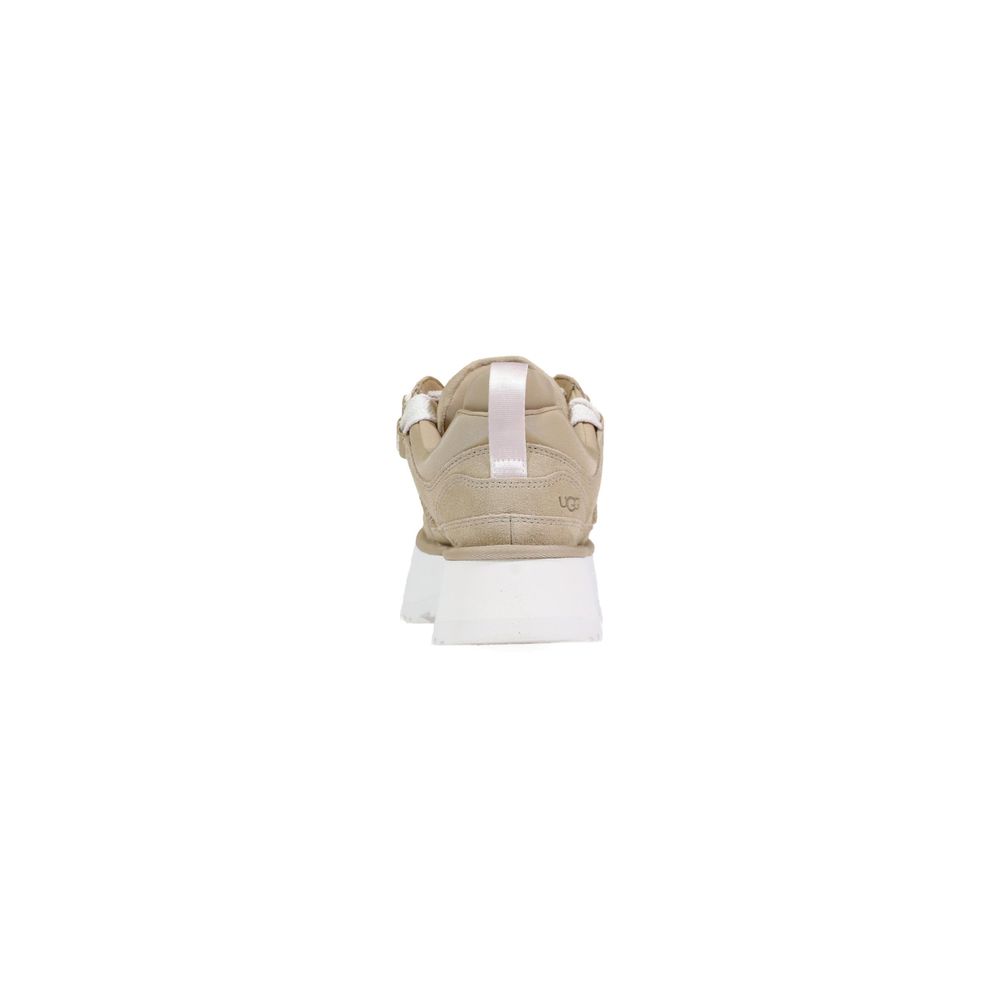 UGG Beige Leder-Stiefeletten