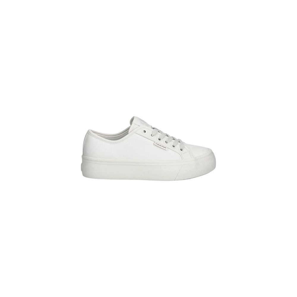 Calvin Klein Jeans Sneaker aus weißem Leder