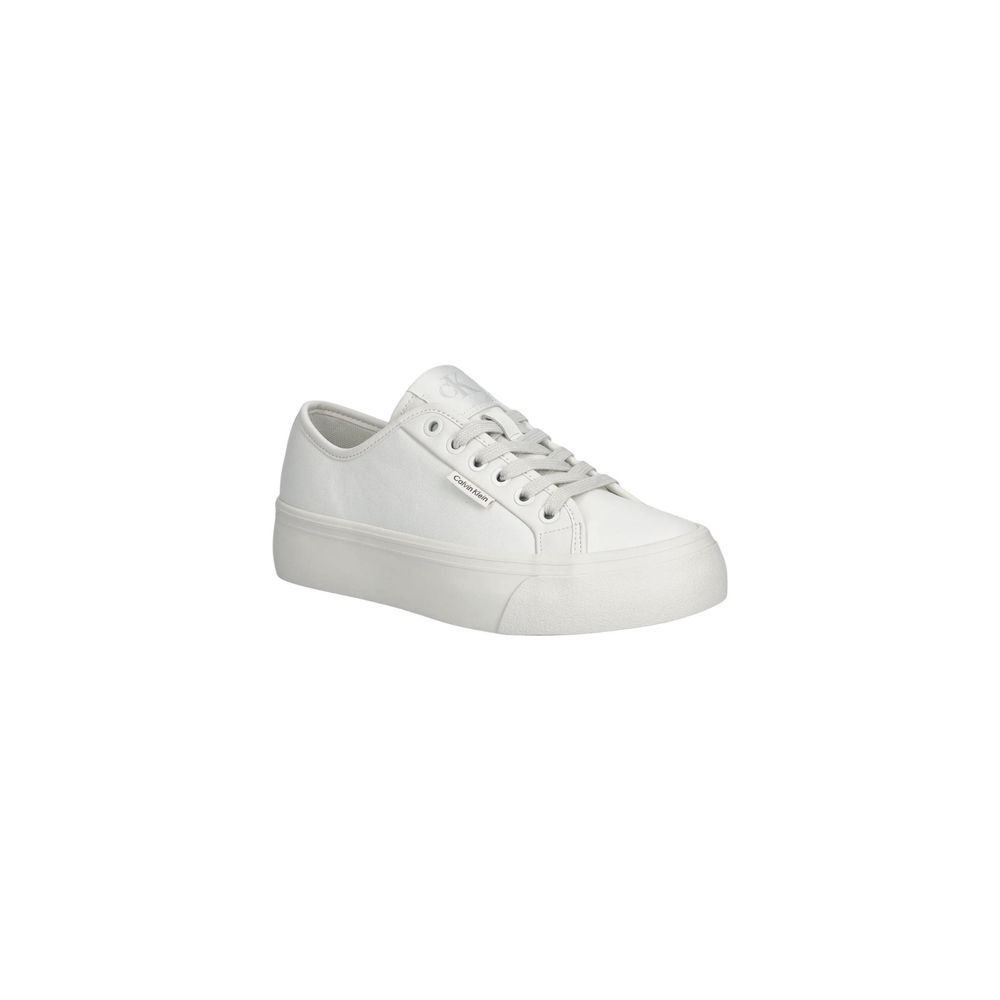 Calvin Klein Jeans Sneaker aus weißem Leder