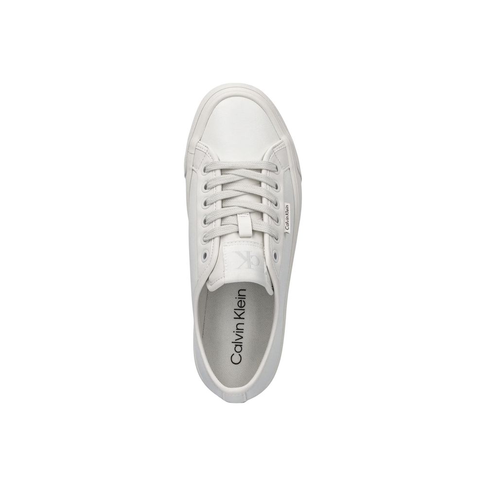Calvin Klein Jeans Sneaker aus weißem Leder