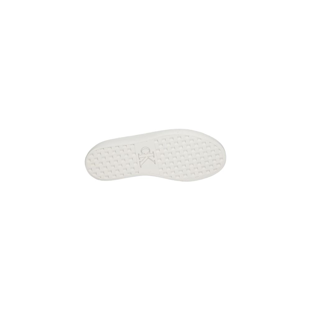 Calvin Klein Jeans Sneaker aus weißem Leder