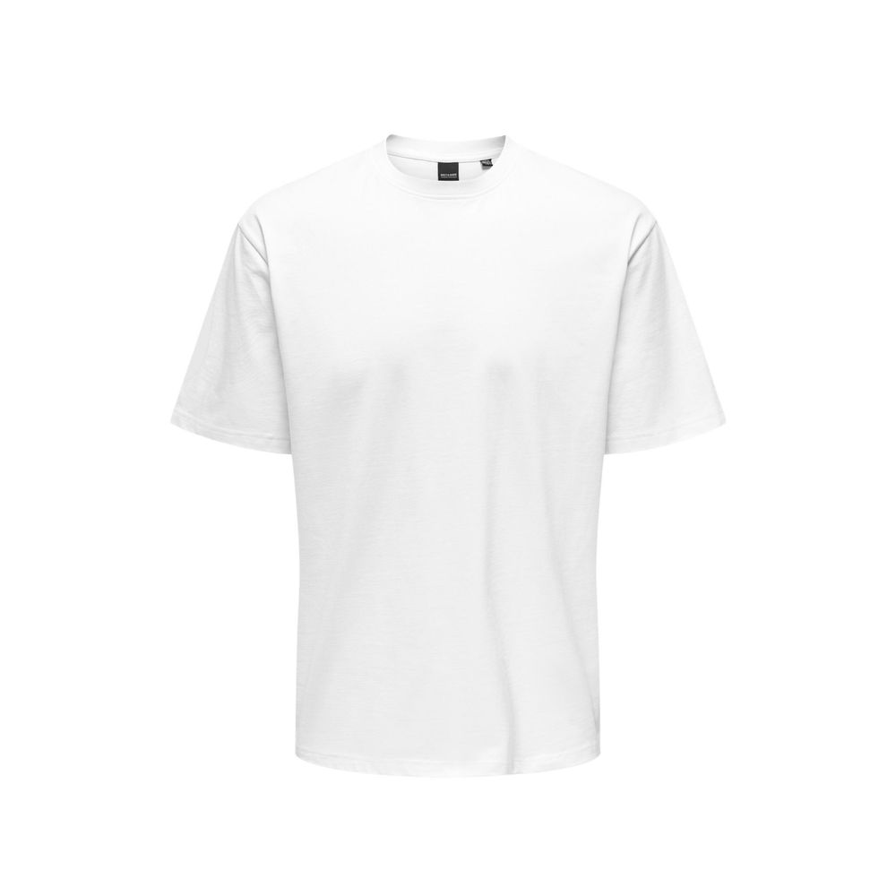 Only & Sons Weißes T-Shirt aus Bio-Baumwolle