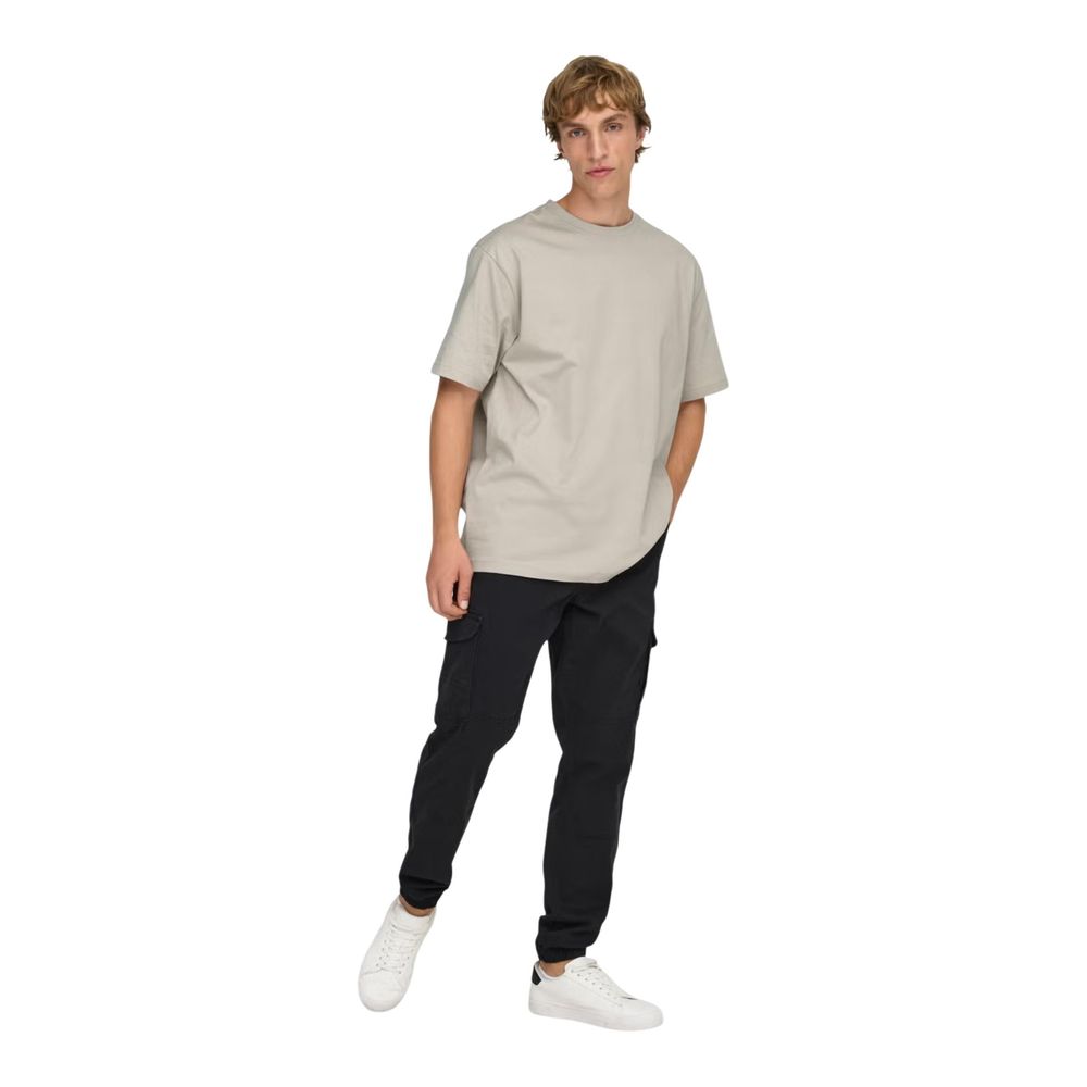 Only & Sons T-Shirt aus Bio-Baumwolle, beige