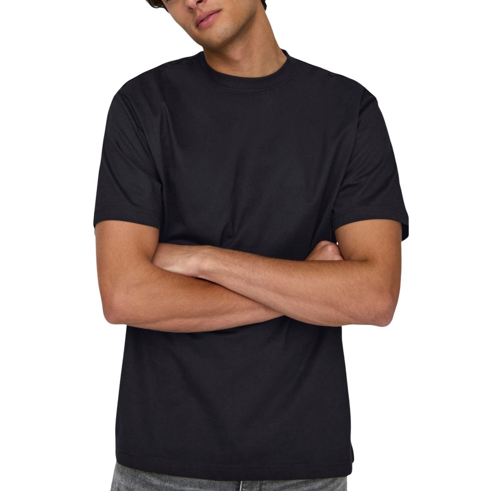 Only & Sons T-Shirt aus schwarzer Bio-Baumwolle