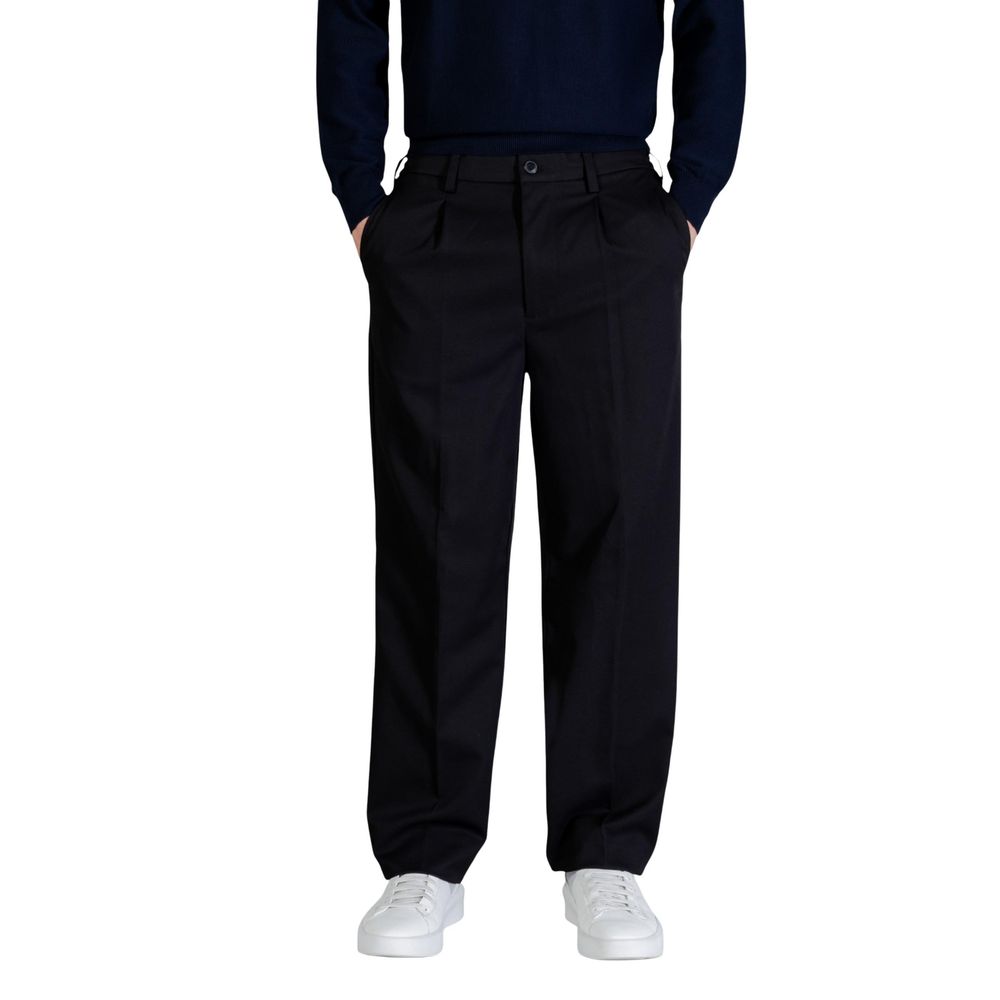 Only & Sons Schwarze lässige Hose aus recyceltem Polyester