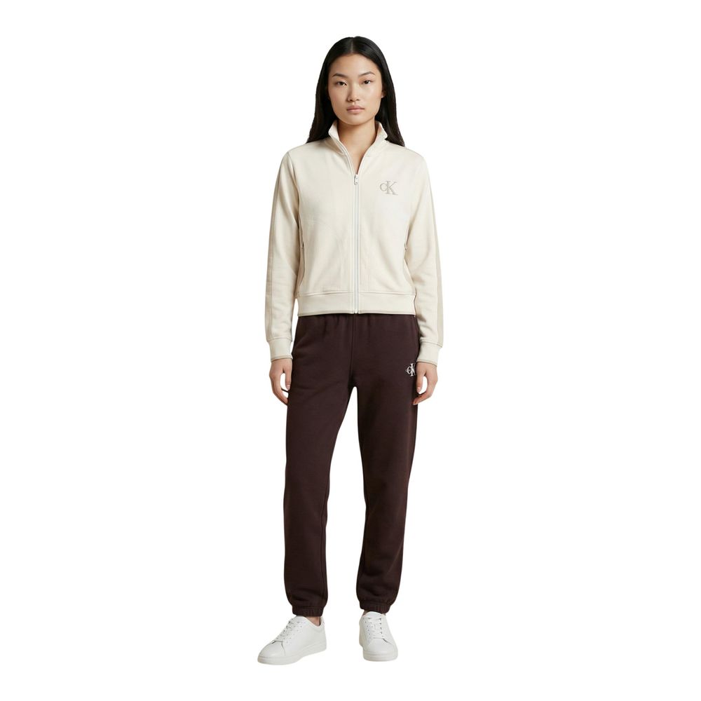 Calvin Klein Jeans Beigefarbenes Baumwoll-Sweatshirt