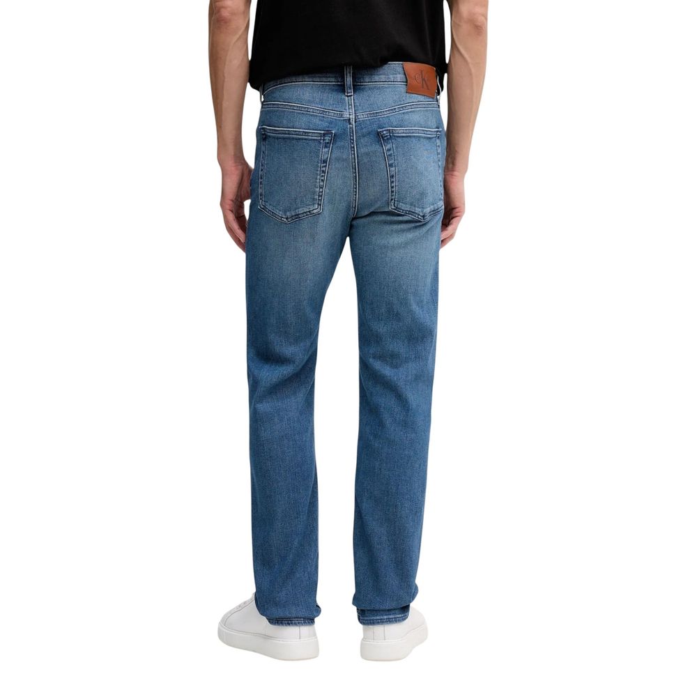 Calvin Klein Jeans Blaue Baumwoll-Jeans mit entspanntem Schnitt
