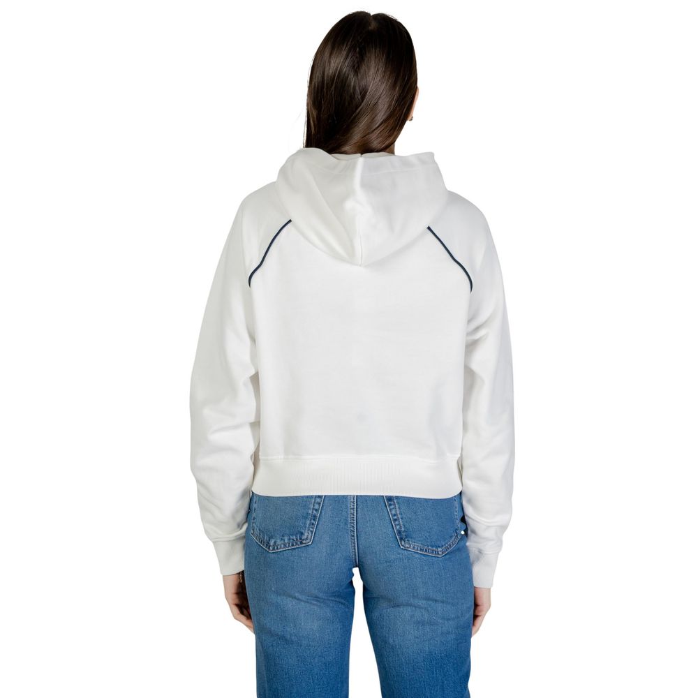 Tommy Hilfiger Jeans Hoodie aus recycelter Baumwolle in Creme