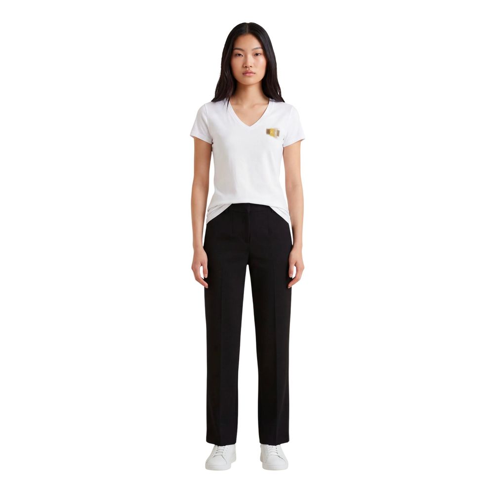 Armani Exchange Weißes Baumwoll-T-Shirt