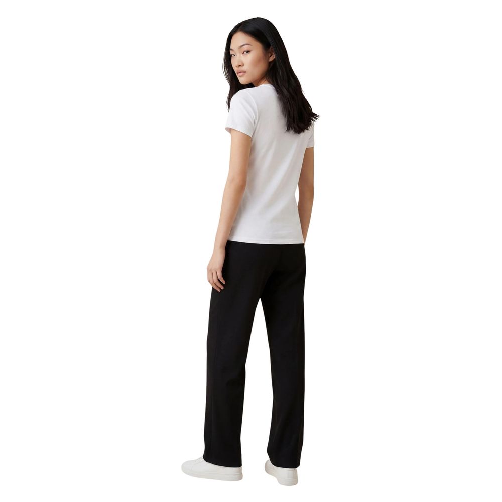 Armani Exchange Weißes Baumwoll-T-Shirt