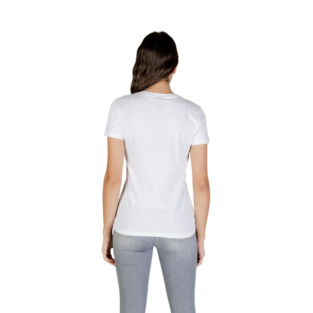 Armani Exchange Weißes Baumwoll-T-Shirt