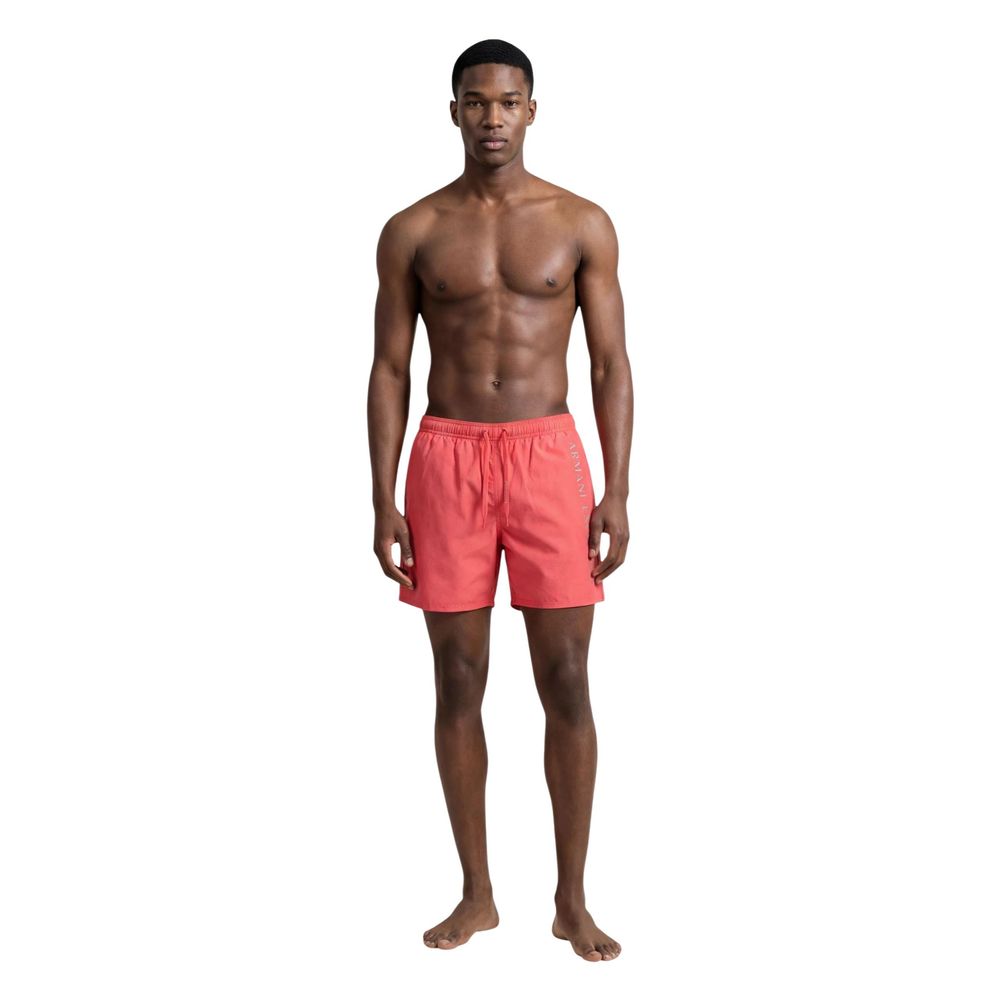Armani Exchange Orange Badeshorts aus Polyester