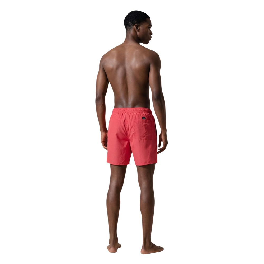 Armani Exchange Orange Badeshorts aus Polyester