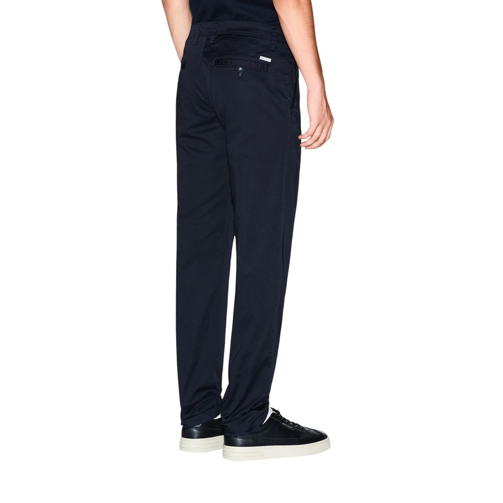 Armani Exchange Blaue Skinny-Hose aus Baumwolle