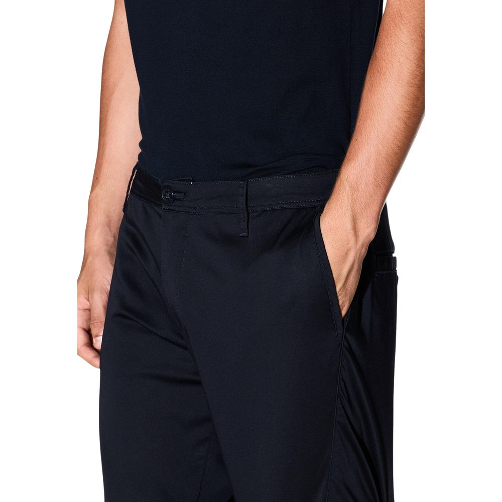 Armani Exchange Blaue Skinny-Hose aus Baumwolle