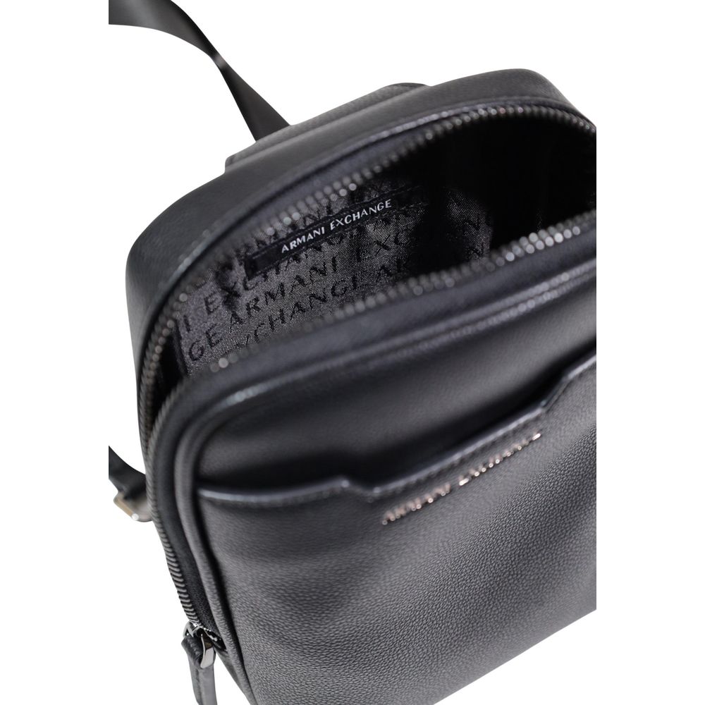 Armani Exchange Schwarzer Polyester-Rucksack