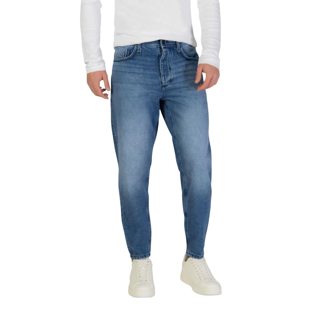 Antony Morato Blue Cotton Relaxed Fit Jeans
