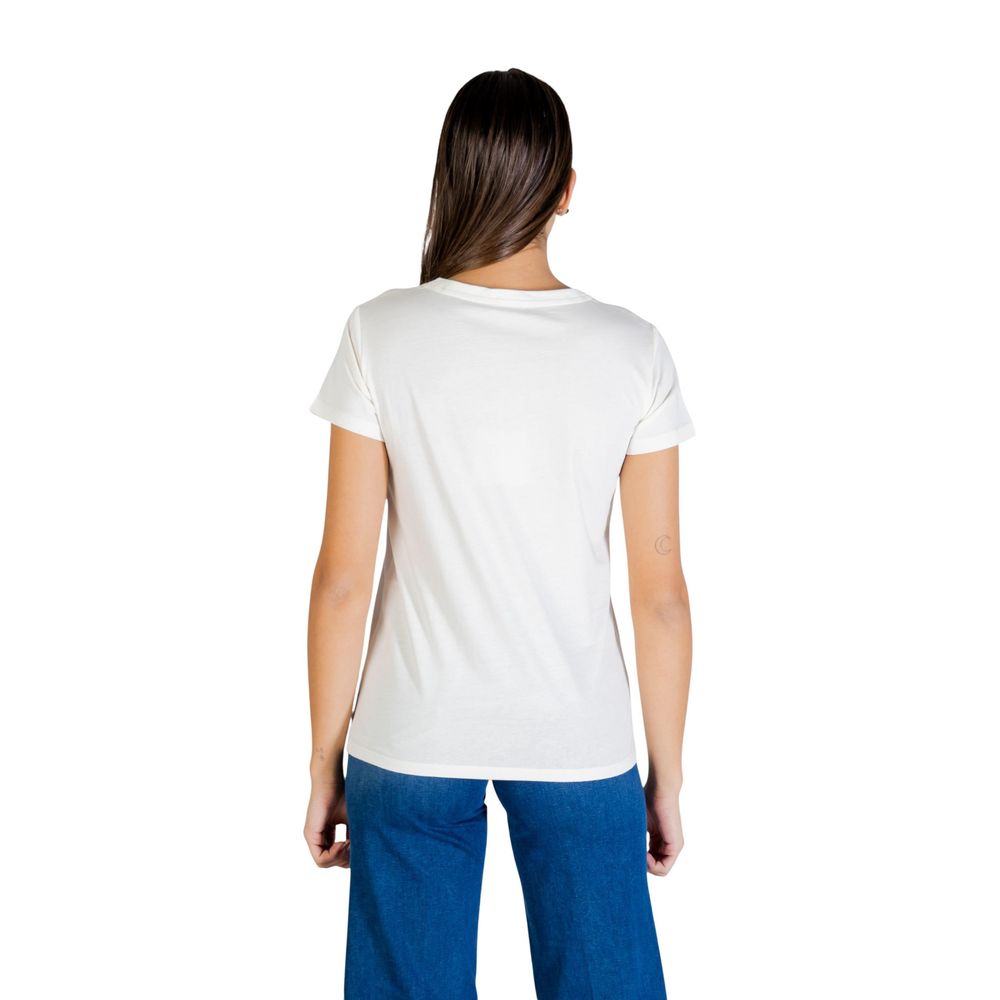 Liu Jo Weißes Baumwoll-T-Shirt