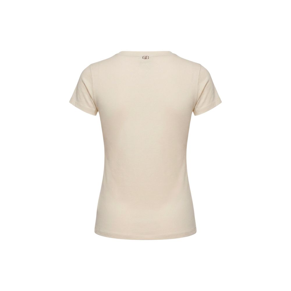 Liu Jo Beige Cotton T-Shirt