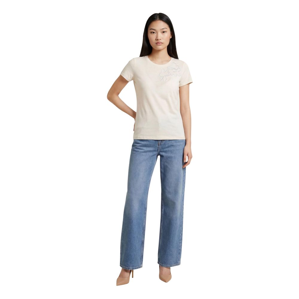 Liu Jo Beige Cotton T-Shirt