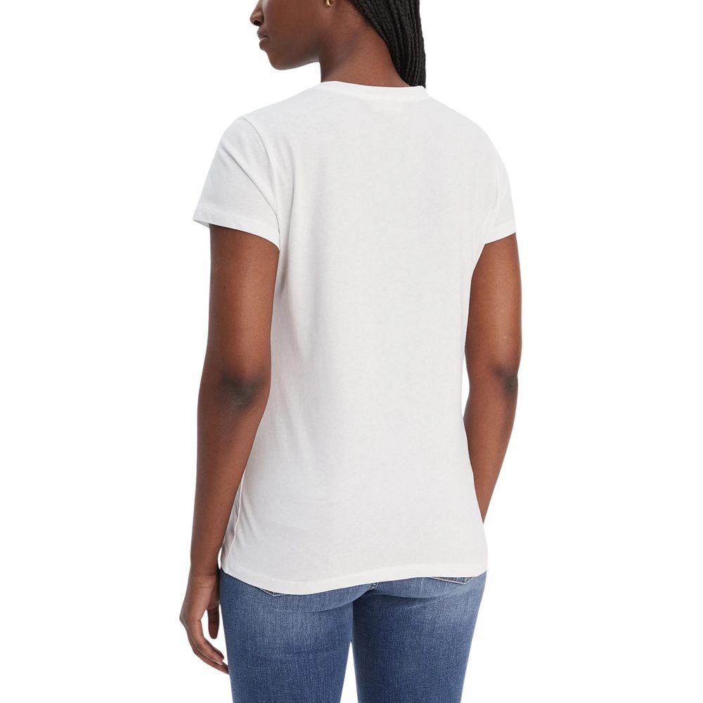 Liu Jo Weißes Baumwoll-T-Shirt