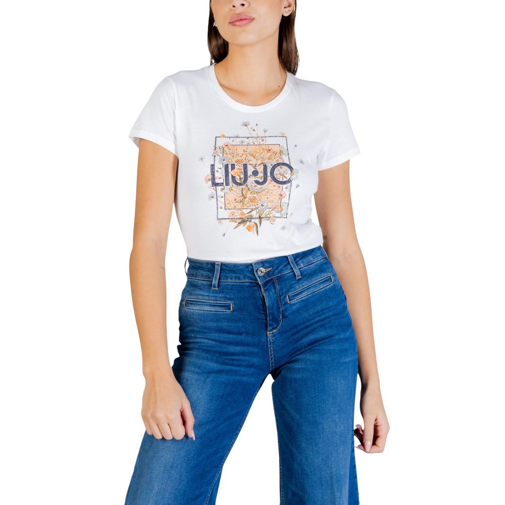 Liu Jo Beige Baumwoll-T-Shirt