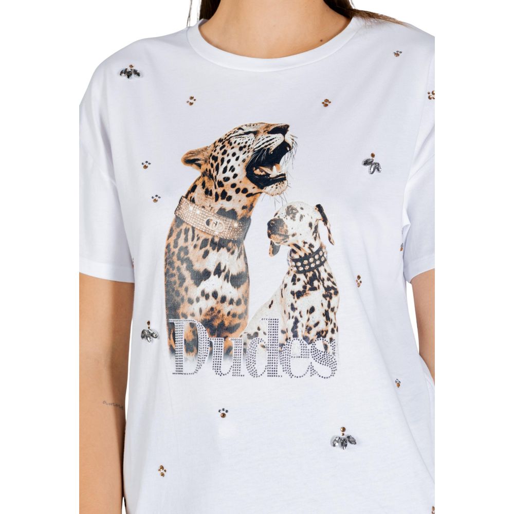 Liu Jo Weißes Baumwoll-T-Shirt