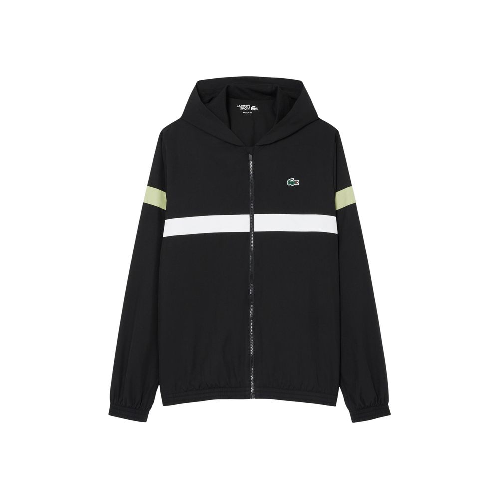 Lacoste Polyester-Trainingsanzug in Schwarz-Weiß