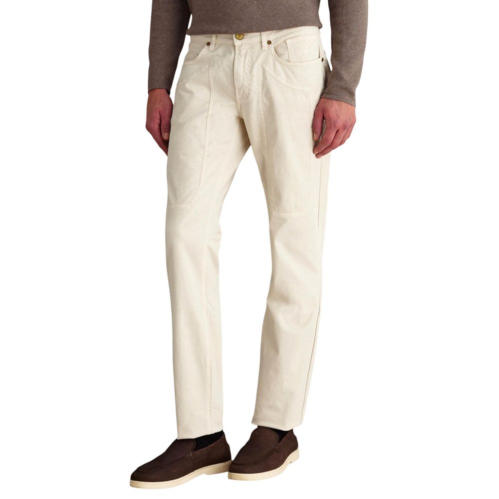 Jeckerson Weiße Skinny-Hose aus Elastan