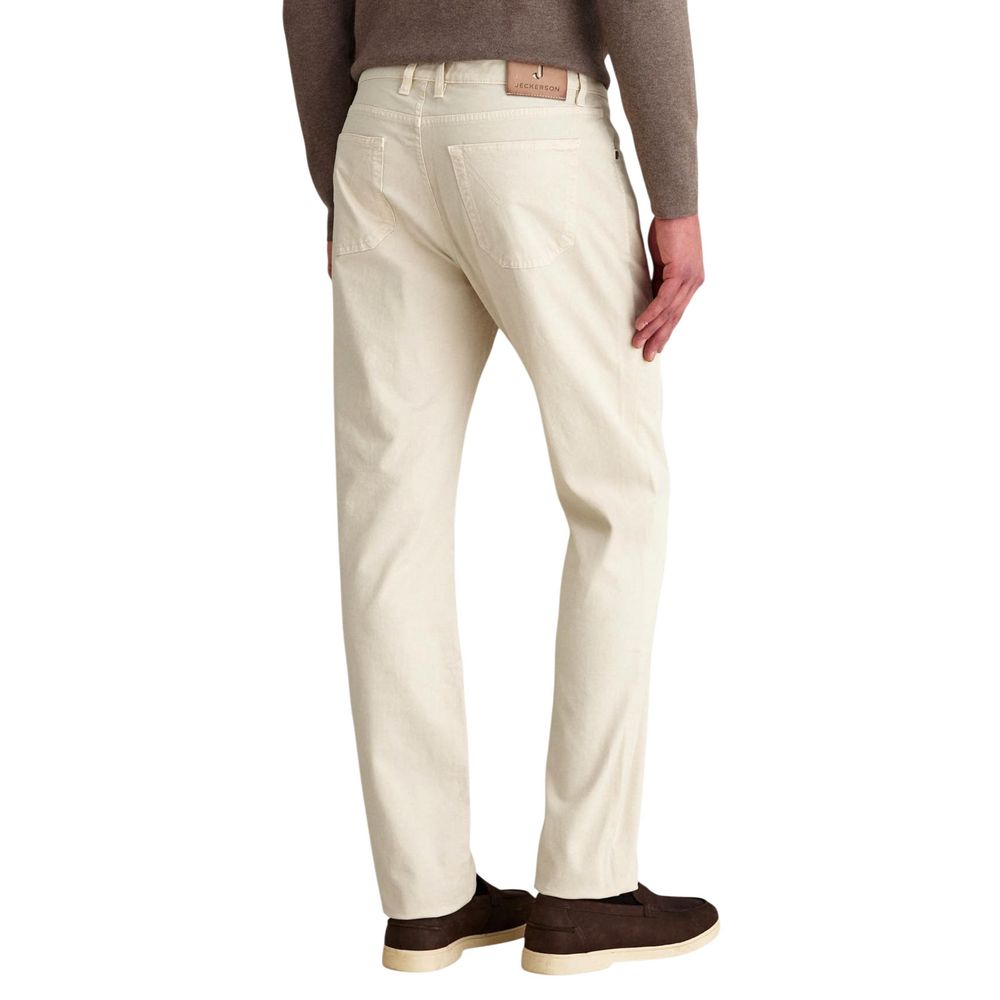 Jeckerson Weiße Skinny-Hose aus Elastan
