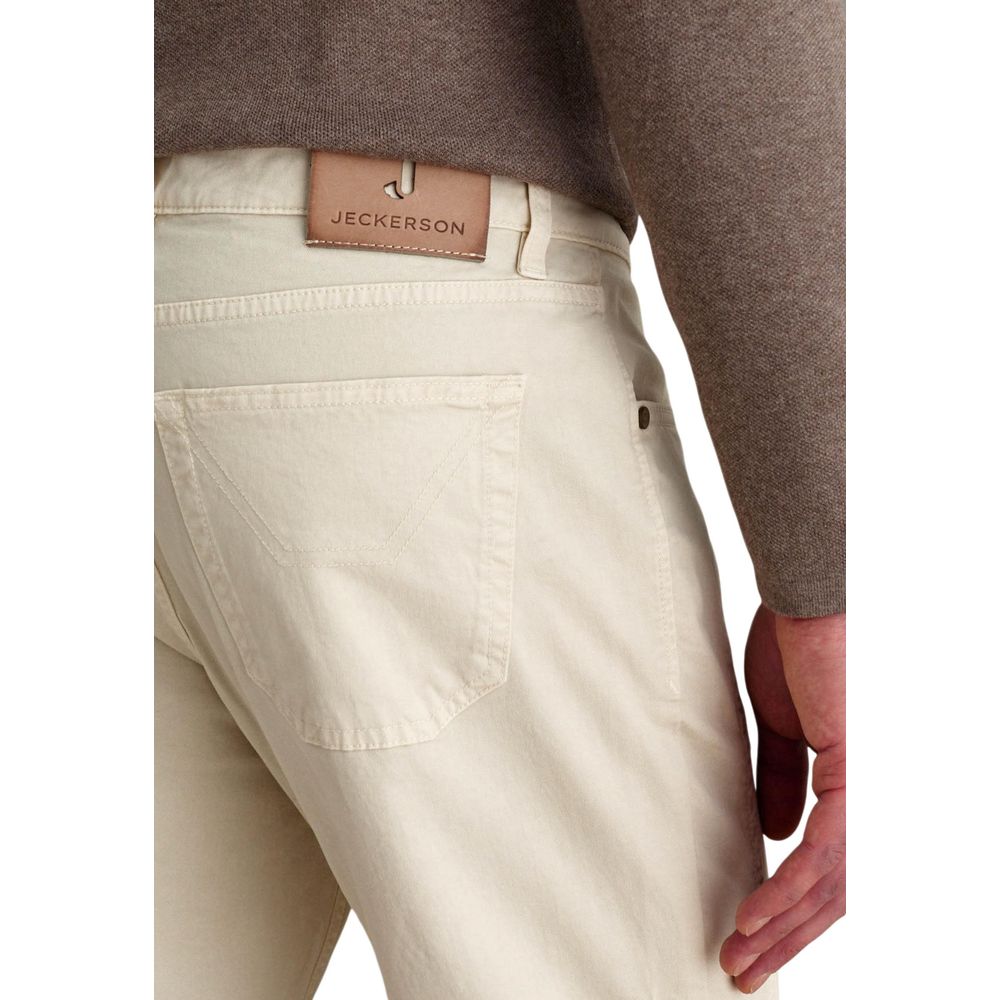 Jeckerson Weiße Skinny-Hose aus Elastan