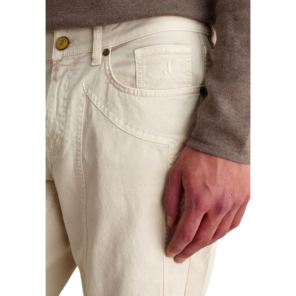 Jeckerson Weiße Skinny-Hose aus Elastan