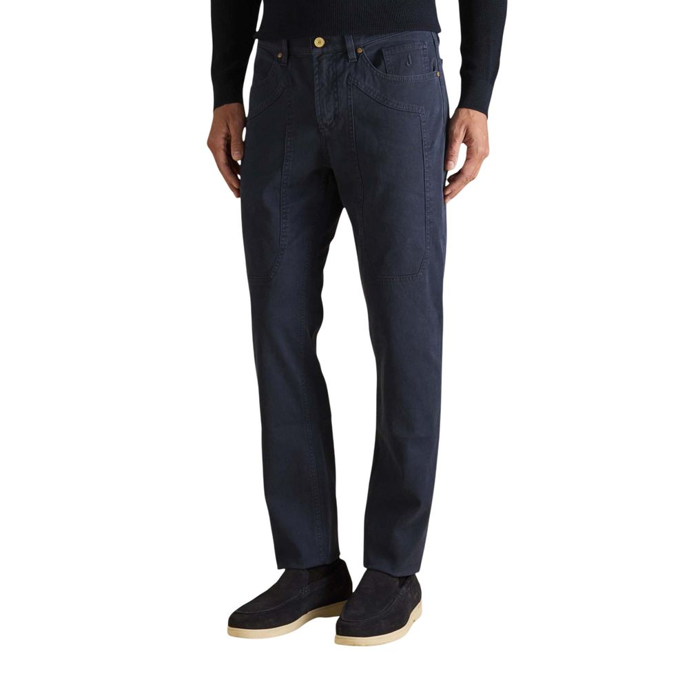Jeckerson Blaue Skinny-Hose aus Elastan