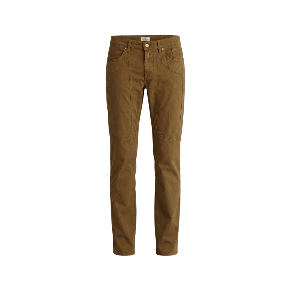 Jeckerson Beige Skinny-Hose aus Elastan