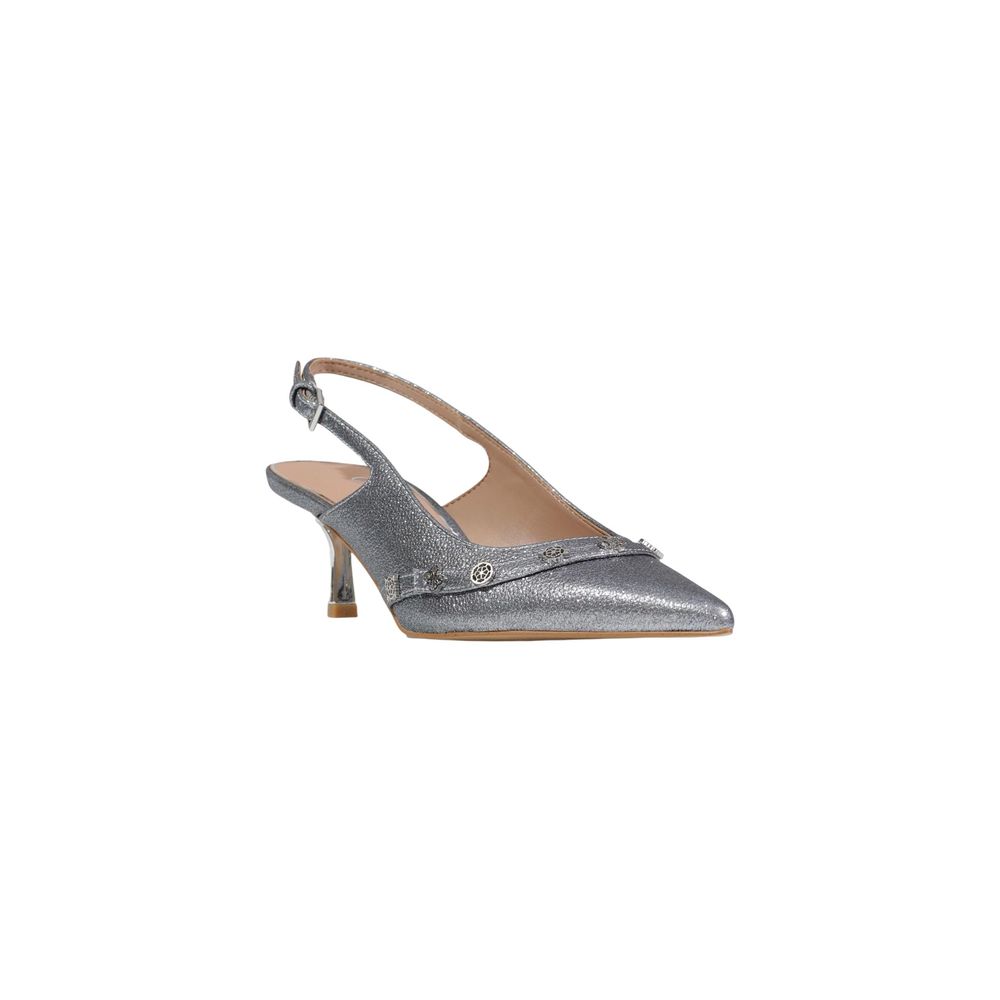 Guess High-Heel-Pumps aus silbernem Polyester