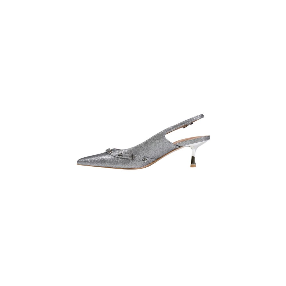 Guess High-Heel-Pumps aus silbernem Polyester
