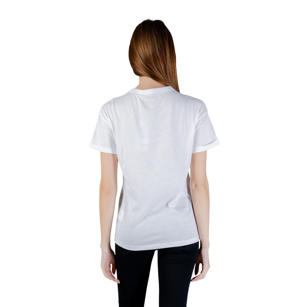 Guess Weißes Baumwoll-T-Shirt