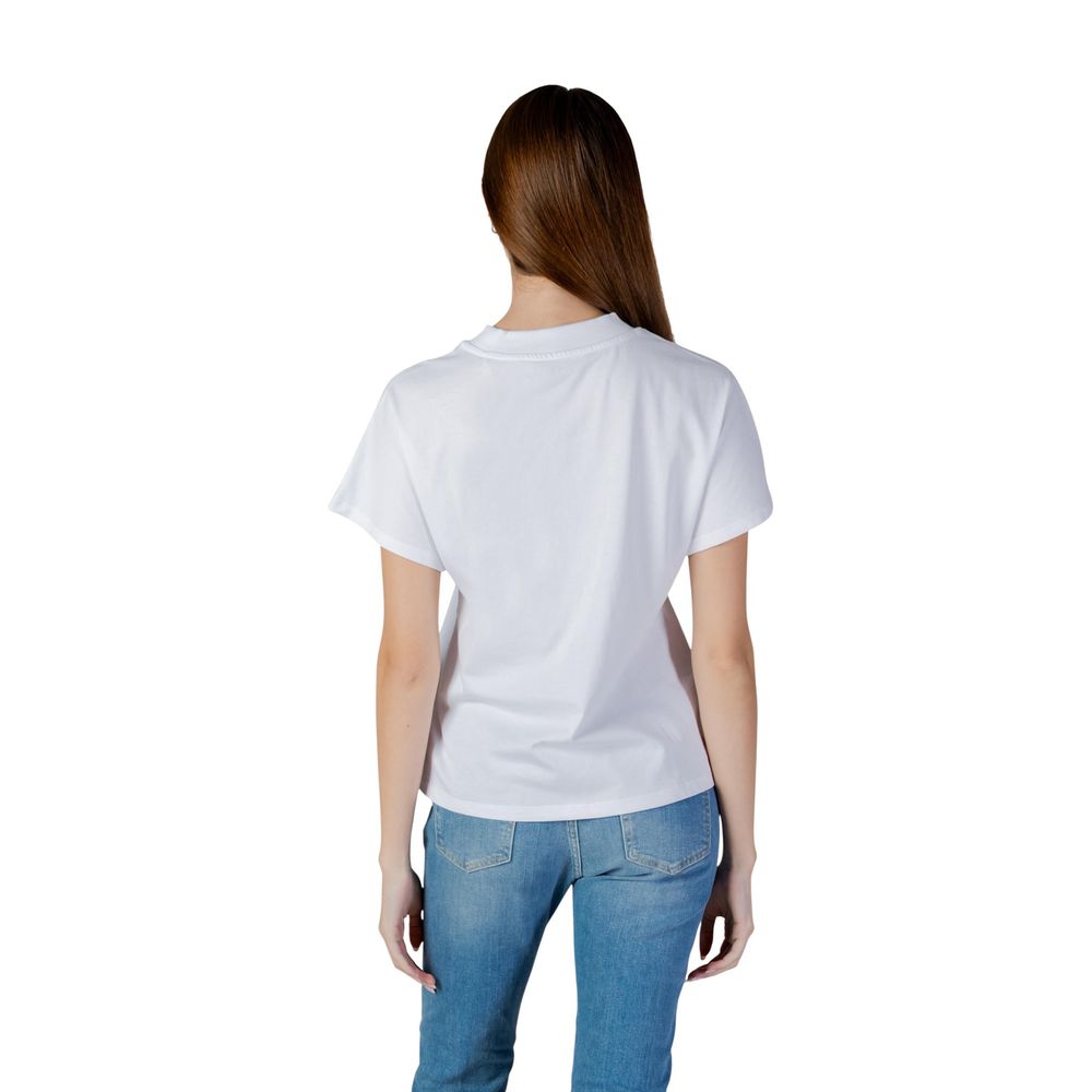 Guess Weißes Baumwoll-T-Shirt