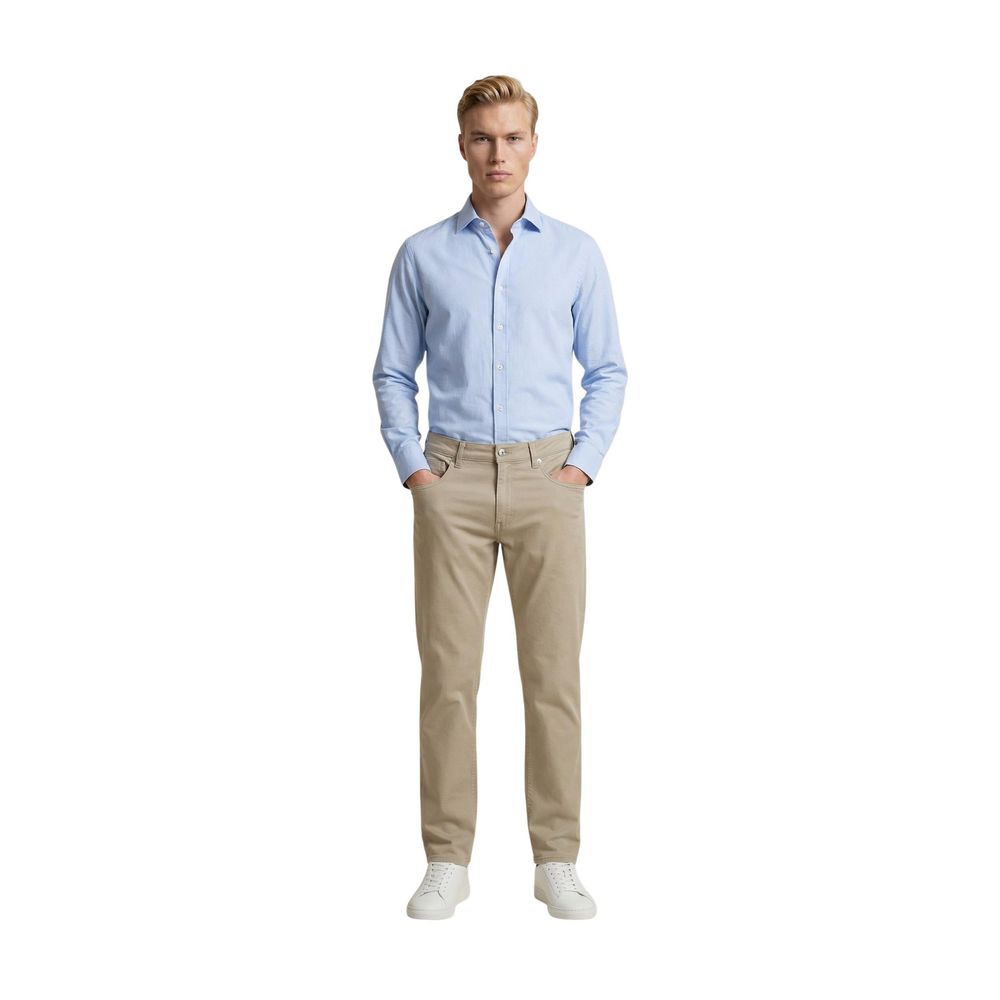 Guess Beigefarbene Baumwoll-Skinny-Hose