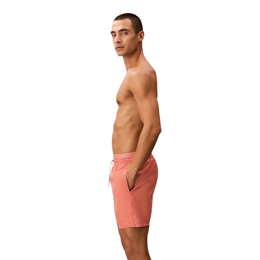 Calvin Klein Jeans Badeshorts aus recyceltem Polyester in Orange