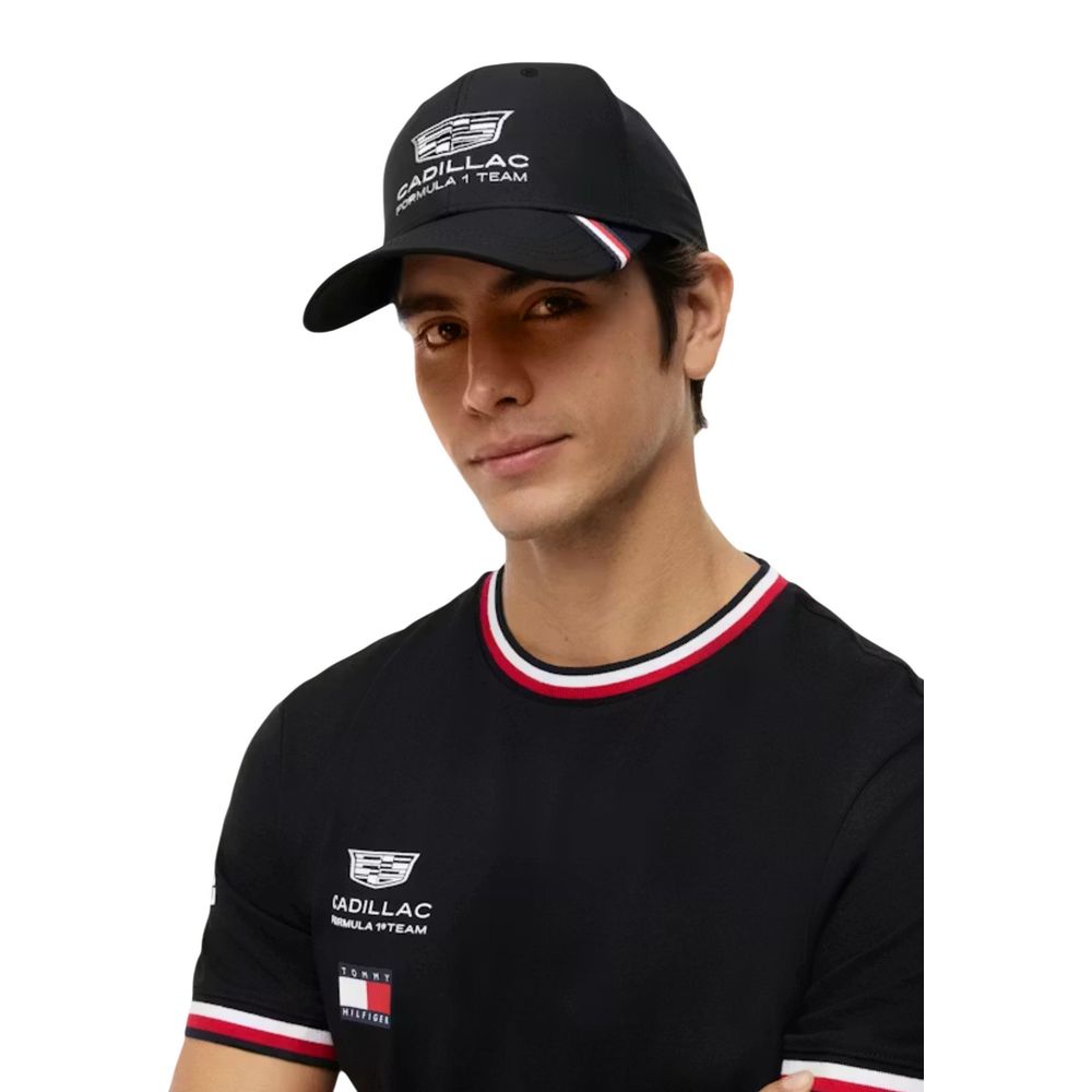 Tommy Hilfiger Schwarze Baseballkappe aus recyceltem Polyester