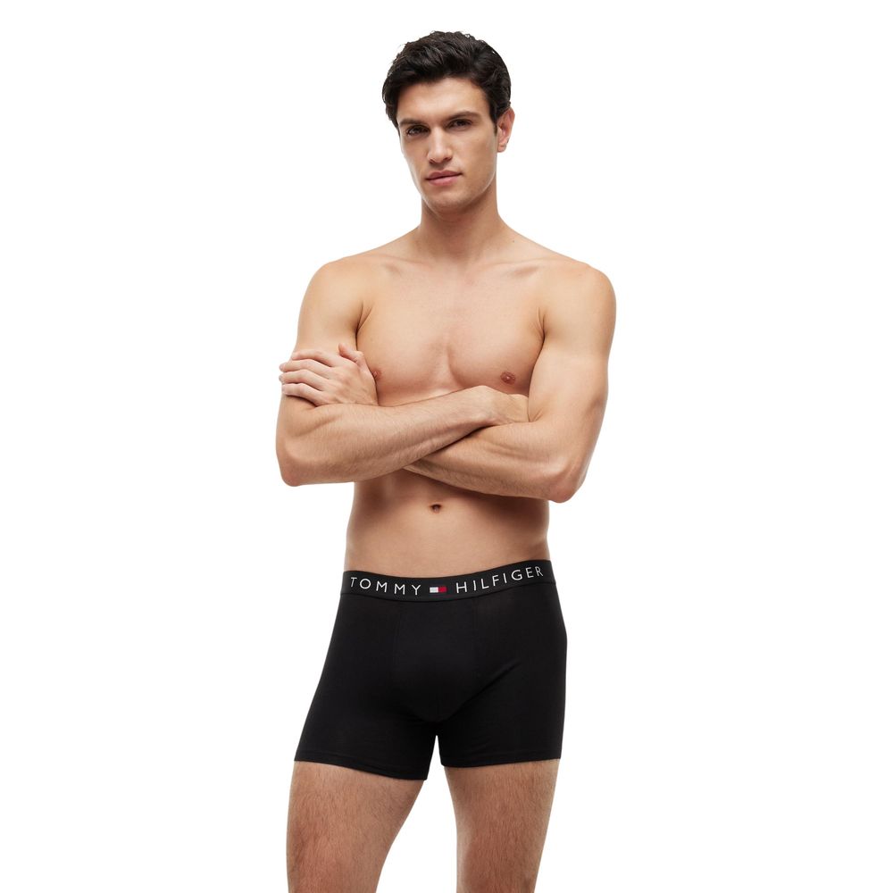 Tommy Hilfiger Schwarze Boxershorts aus recycelter Baumwolle