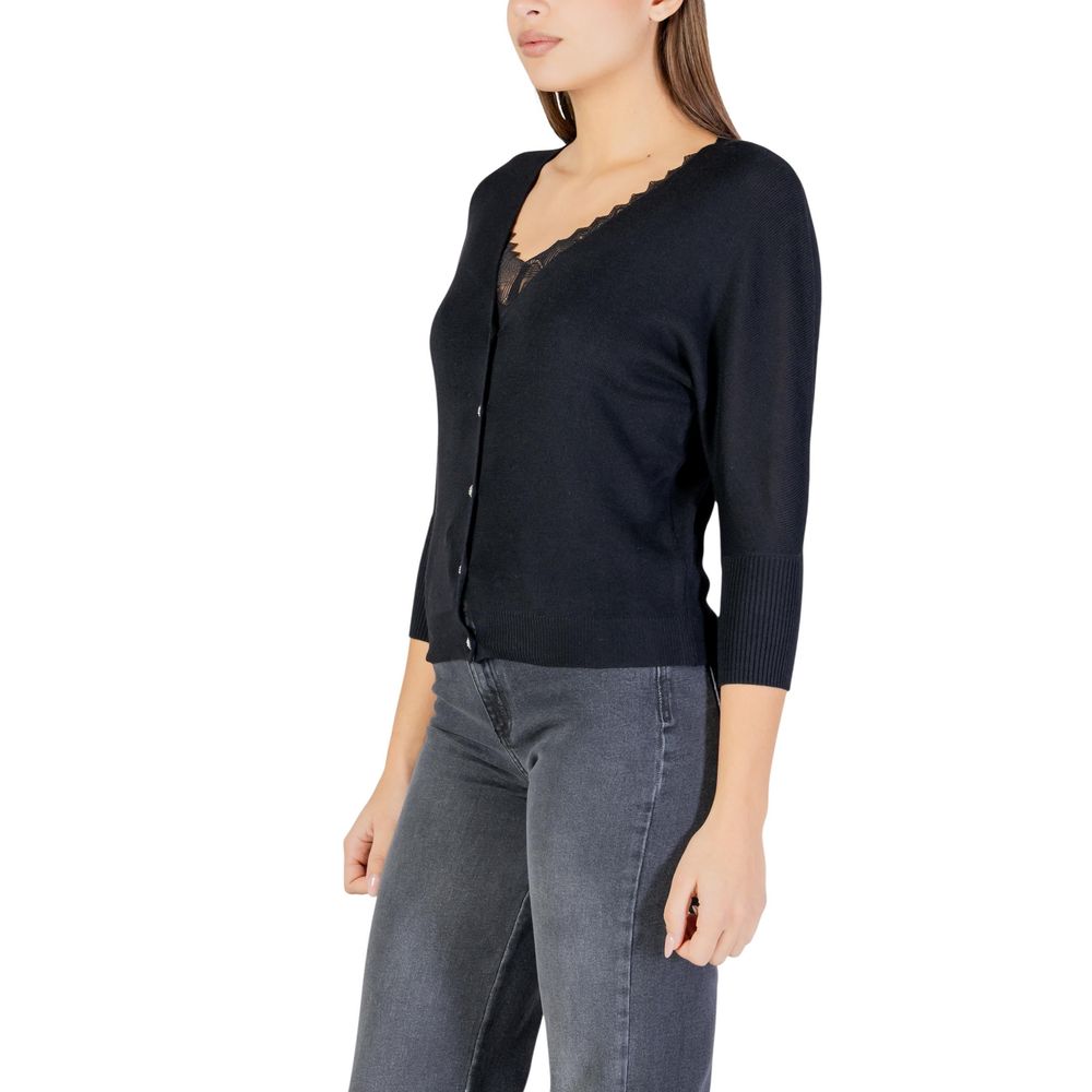 Morgan De Toi Schwarzer Polyester-Cardigan