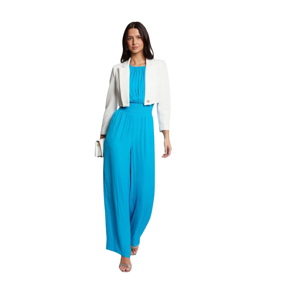 Morgan De Toi Weißer Blazer aus recyceltem Polyester